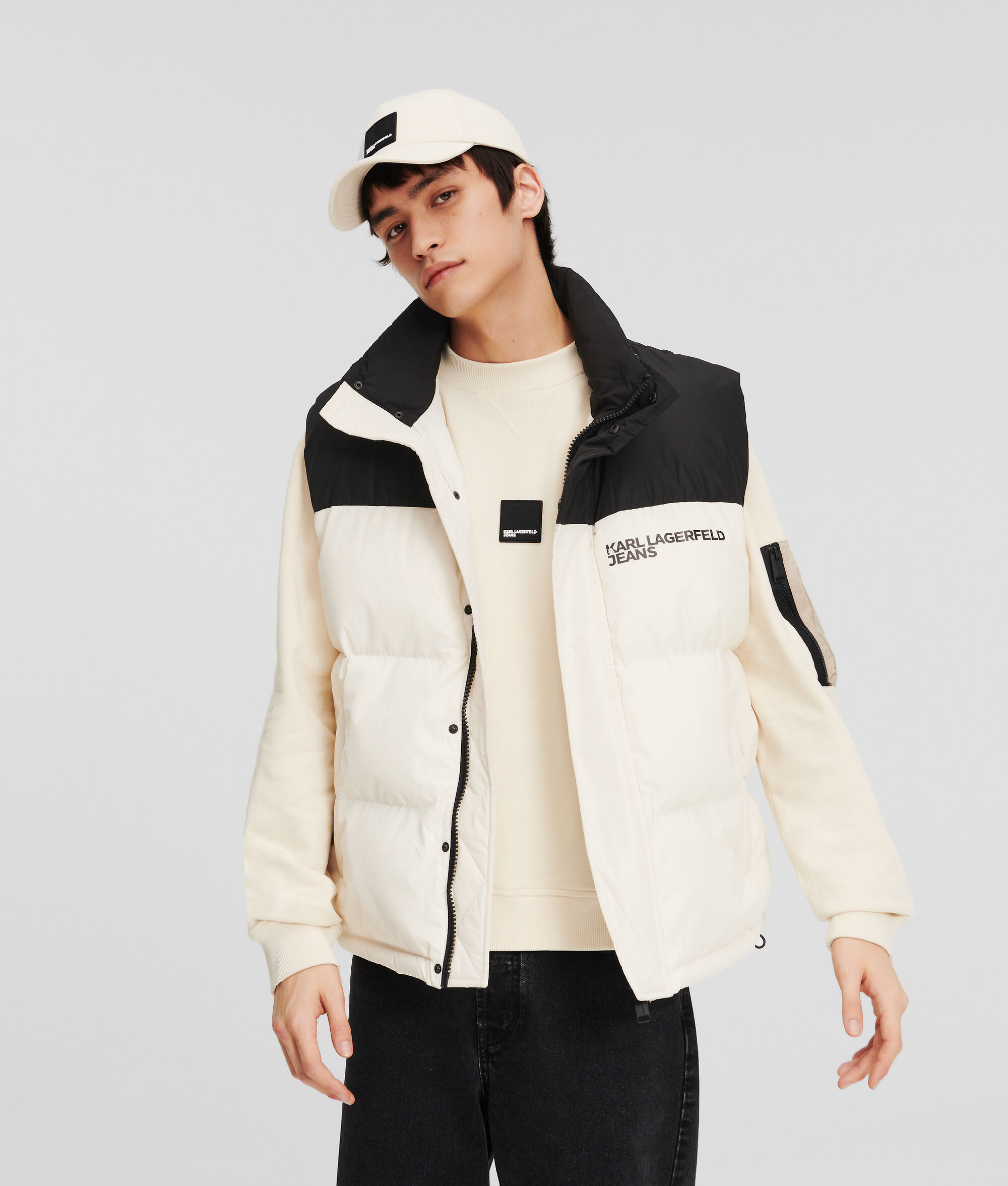 (image for) Performance-Driven KLJ COLOUR BLOCK PUFFER WAISTCOAT